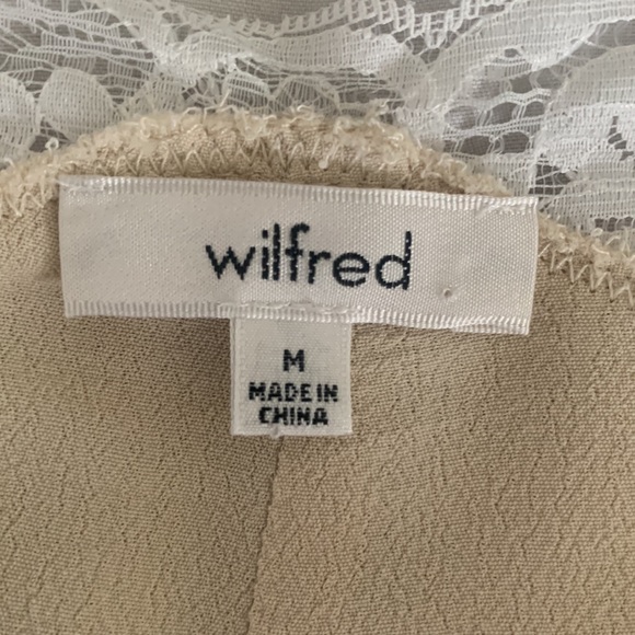 Wilfred Cream Leibniz Lace Trim Slip Dress - Picture 4 of 5